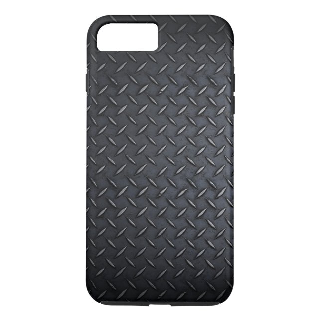 Faux Black Diamond Plated Sheet Metal Case-Mate iPhone Case (Back)