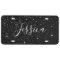 Faux Black Glitter Bokeh Photo Personalized