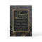 Faux black glitter gold elegant marble Sweet 16