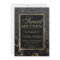 Faux black glitter gold elegant marble Sweet 16