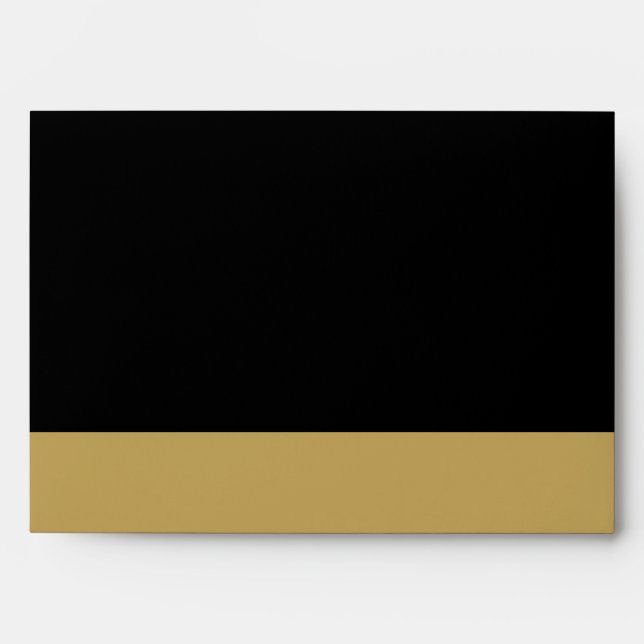 Faux Black & Gold Envelope (Front)