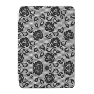 Faux Black Lace Fishnet iPad Cover with Roses