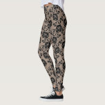 Faux Black Lace Leggings<br><div class="desc">Custom Color - Personalized Romantic Leggings with Faux Black Lace Fishnet Modern Design - or Choose / add your favorite background color ! You can also add your text / name ! Resize and move or remove / add element / text / image with Customization tool. Design by MIGNED. Please...</div>