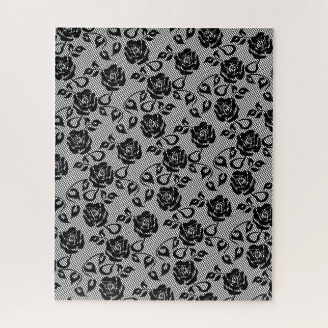Faux Black Lace Puzzle (Vertical)