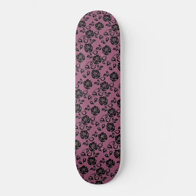 Faux Black Lace Skateboard (Front)