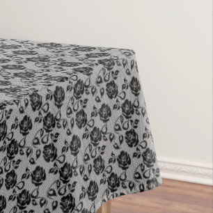 Faux Black Lace Tablecloth