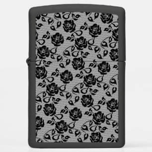 Faux Black Lace Zippo Lighters