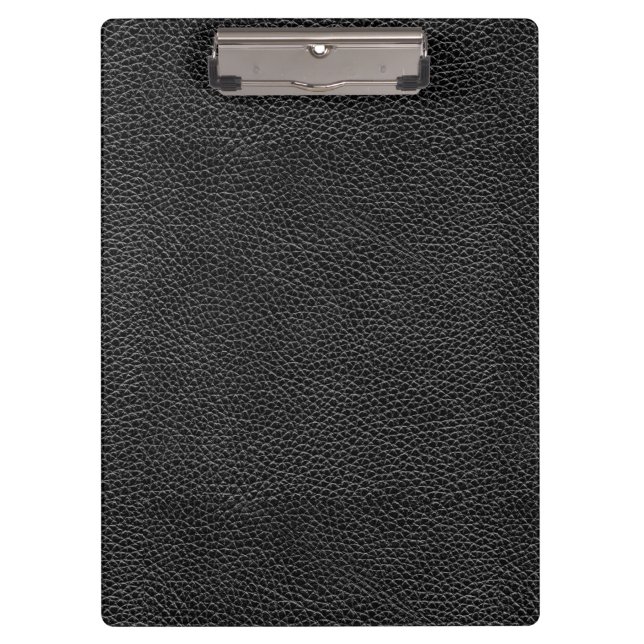 Faux Black Leather Clipboard (Front)