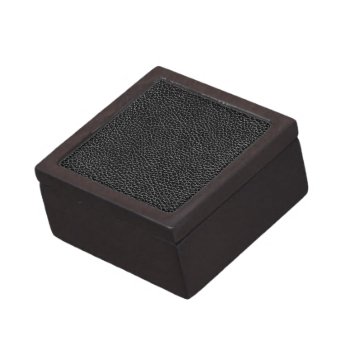 Faux Black Leather Gift Box by allpattern at Zazzle
