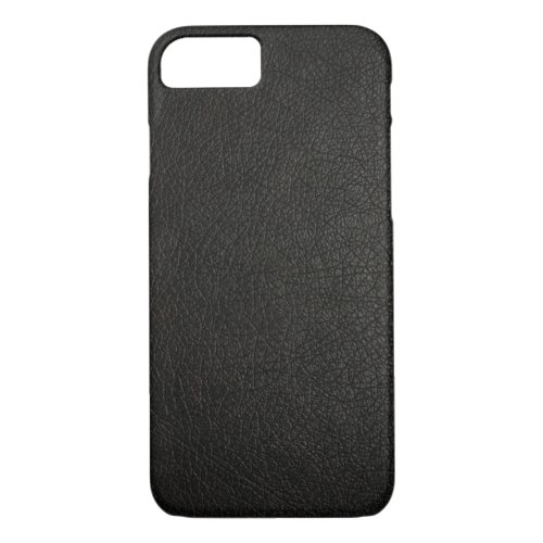 Faux Black Leather iPhone 7 case