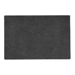 Faux Black Leather Placemat