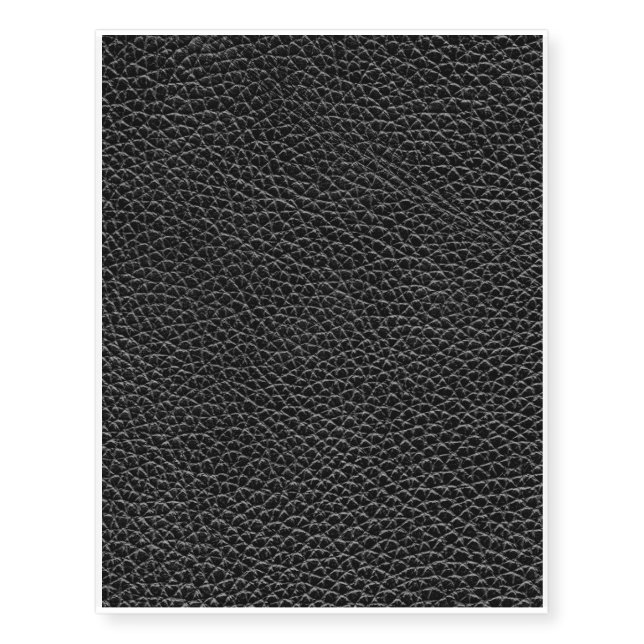 Faux Black Leather Temporary Tattoos (Front)