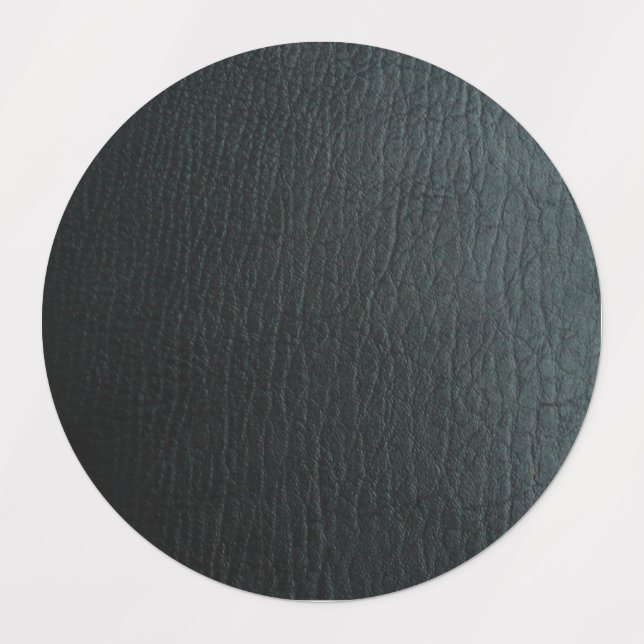 Faux Black Leather Texture Labels (Design 1)