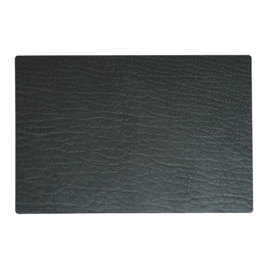 Faux Black Leather Texture Placemat