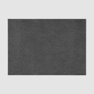 Faux Black Leather Tissue Paper