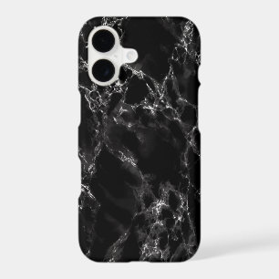 Faux Black Marble iPhone Case