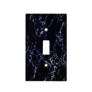 Faux Black Marble Light Switch Cover
