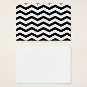 Faux Black White Foil Chevron Zig Zag Pattern (Front & Back)