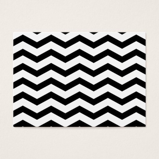 Faux Black White Foil Chevron Zig Zag Pattern (Front)