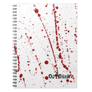 Faux Bloodstained Blood Spatter Notebook