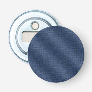 Faux Blue Denim Fabric Bottle Opener