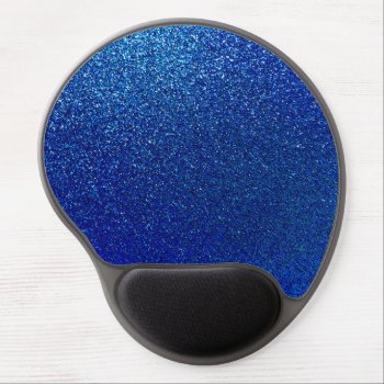 Faux Blue Glitter Background Sparkle Texture Gel Mouse Pad by ZZ_Templates at Zazzle