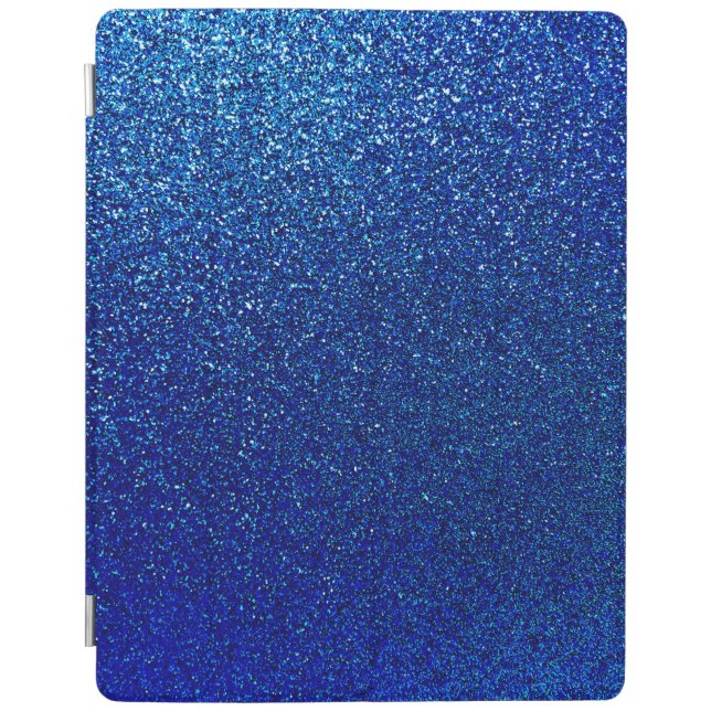 Faux Blue Glitter Background Sparkle Texture iPad Air Cover (Front)