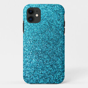 Faux Blue Glitter iPhone 11 Case