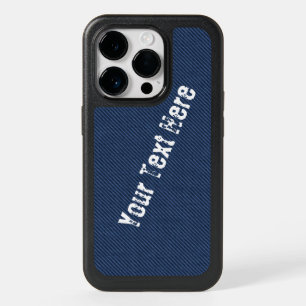Faux Blue Jeans iPhone Case with Custom Text