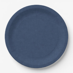 Faux Blue Jeans Paper Plates - Customizable