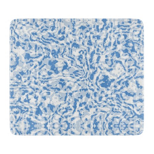 Faux Blue Marble Stone Farmhouse Country Cutting Board