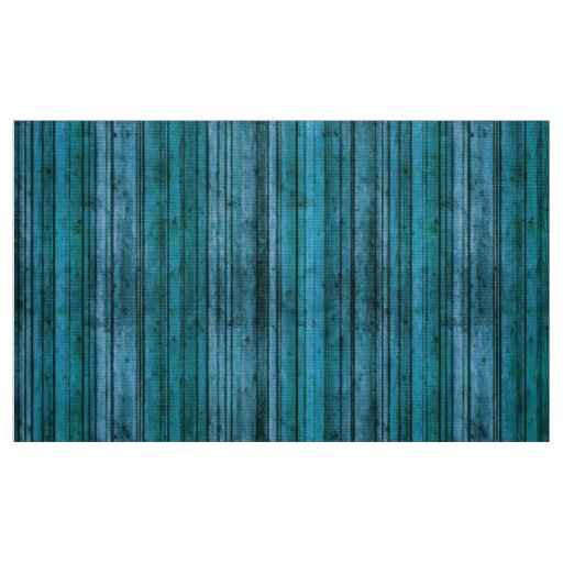 Faux Blue Rustic Wood Fabric