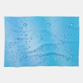 Faux Blue Water Bubbles Towel (Horizontal)