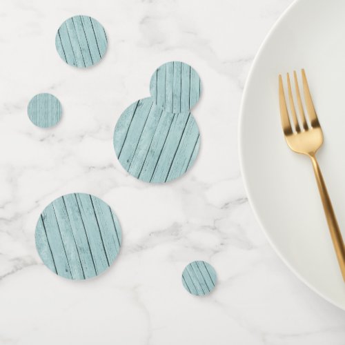 Faux Blue Wood  Confetti