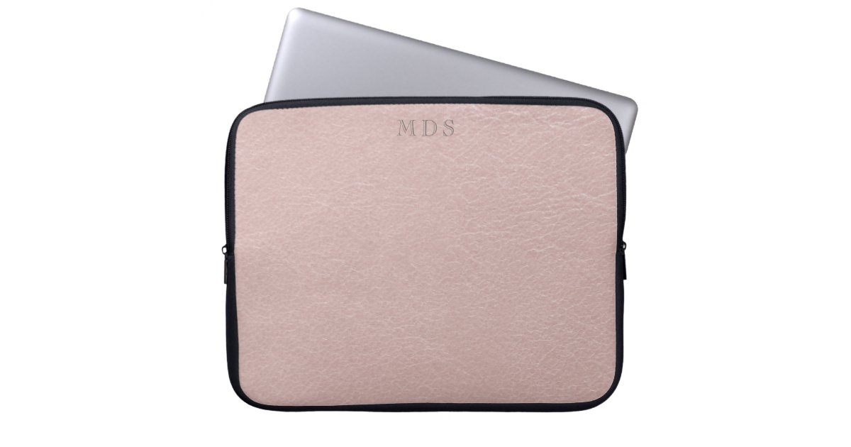 pink leather laptop sleeve