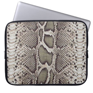 Faux Boa Constrictor Snakeskin Lap Top Sleeve