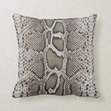 snakeskin throw pillows