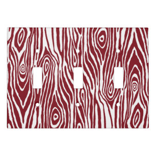 Faux Bois Light Switch Cover