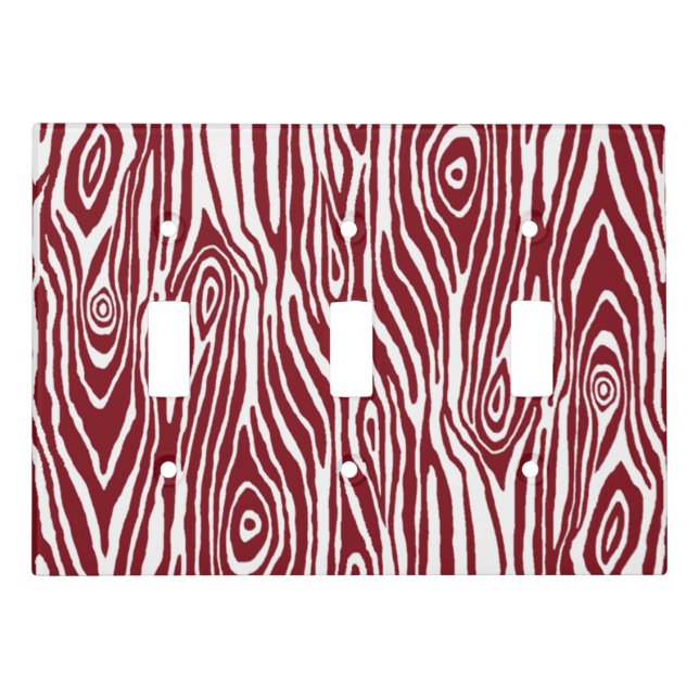 Faux Bois Light Switch Cover (Front)