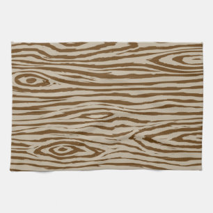 Faux Bois - Wood Grain Design Towel