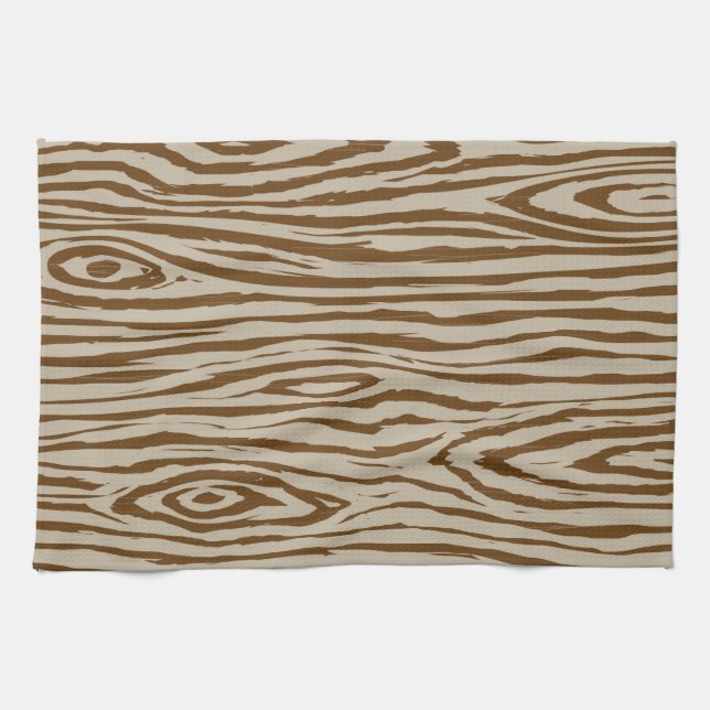 Faux Bois - Wood Grain Design Towel (Horizontal)