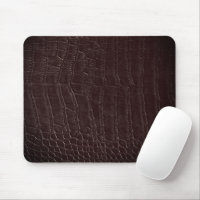 Faux Brown Alligator Crocodile Leather Print