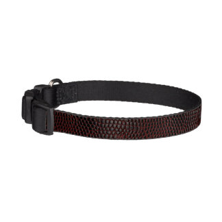 Faux Brown Alligator Skin Pet Collar