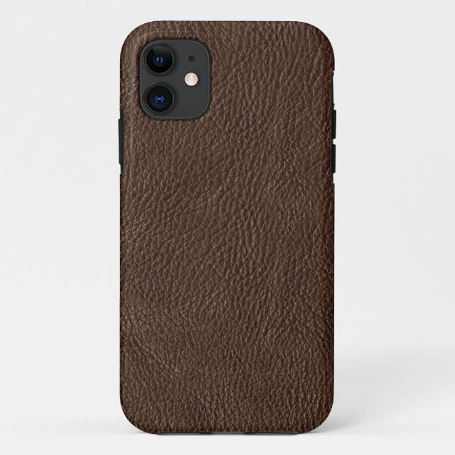 Faux Brown Leather iPhone 5s Case (Back)