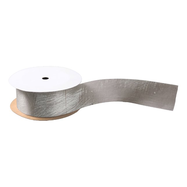 Faux Brushed Metal Ribbon (Spool)