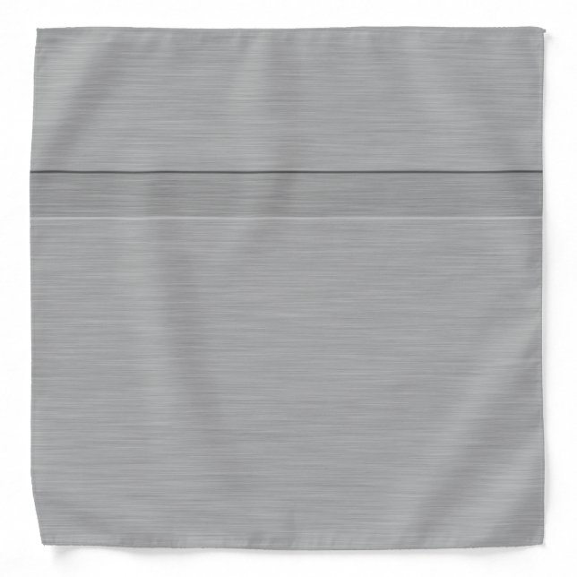 Faux Brushed Metal with Groove Bandana (Front)