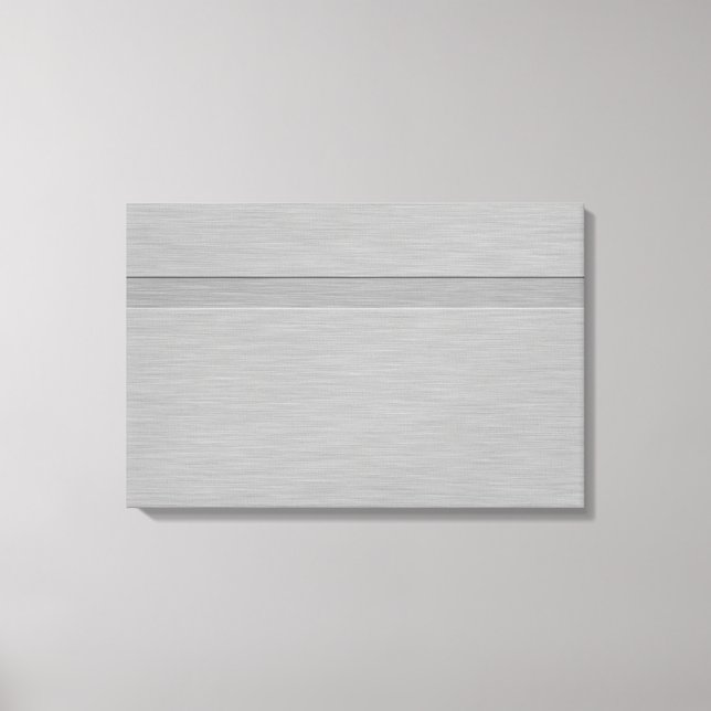 Faux Brushed Metal with Groove Canvas Print (Front)