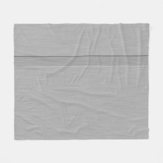 Faux Brushed Metal with Groove Fleece Blanket