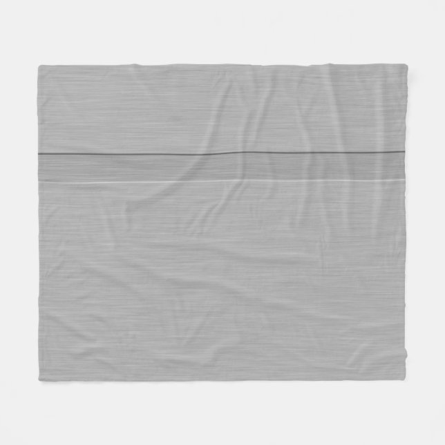 Faux Brushed Metal with Groove Fleece Blanket (Front (Horizontal))