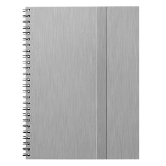 Faux Brushed Metal with Groove Notebook